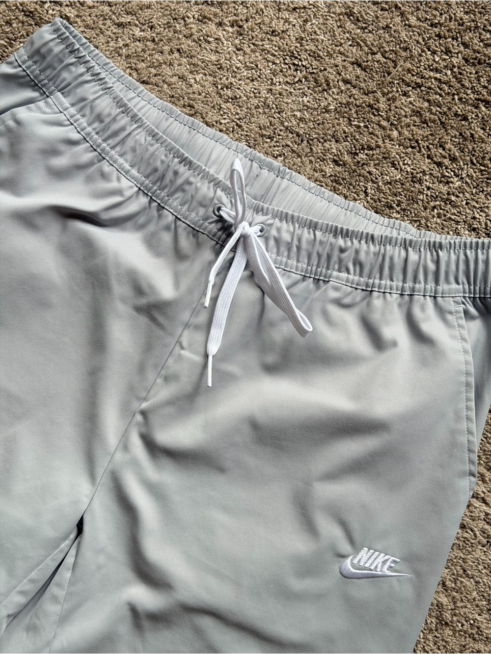 Nike Men’s Light Gray Club Woven Tapered Leg Pants